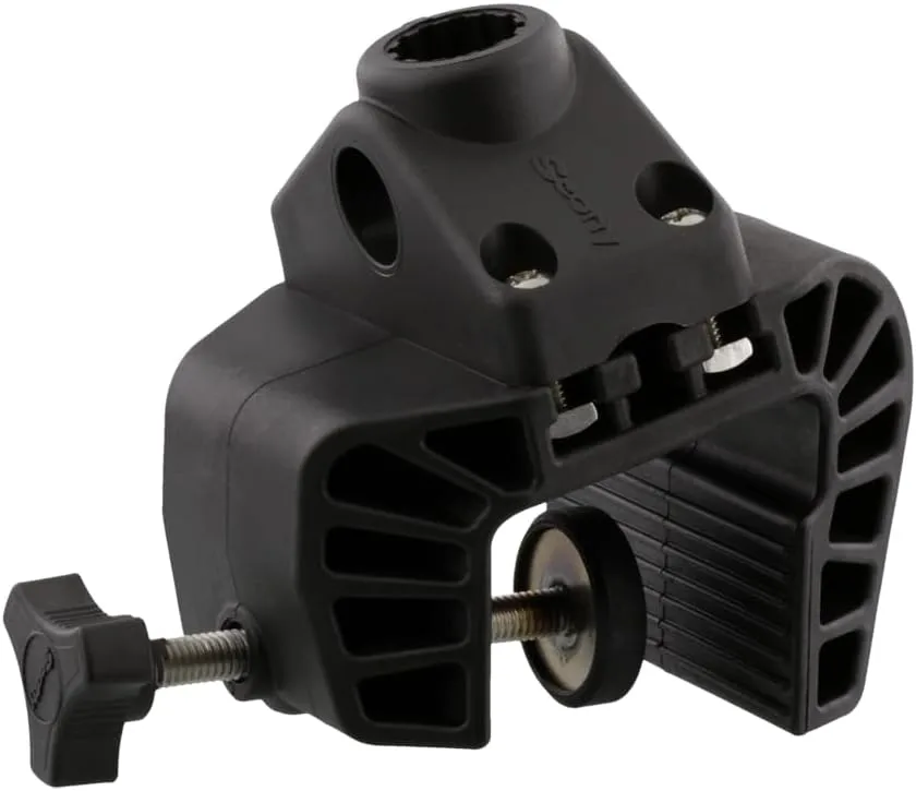 Scotty 0449 Portable Nylon Clamp Mount with 241 Side Deck Mount,Black