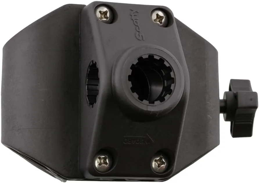 Scotty 0449 Portable Nylon Clamp Mount with 241 Side Deck Mount,Black