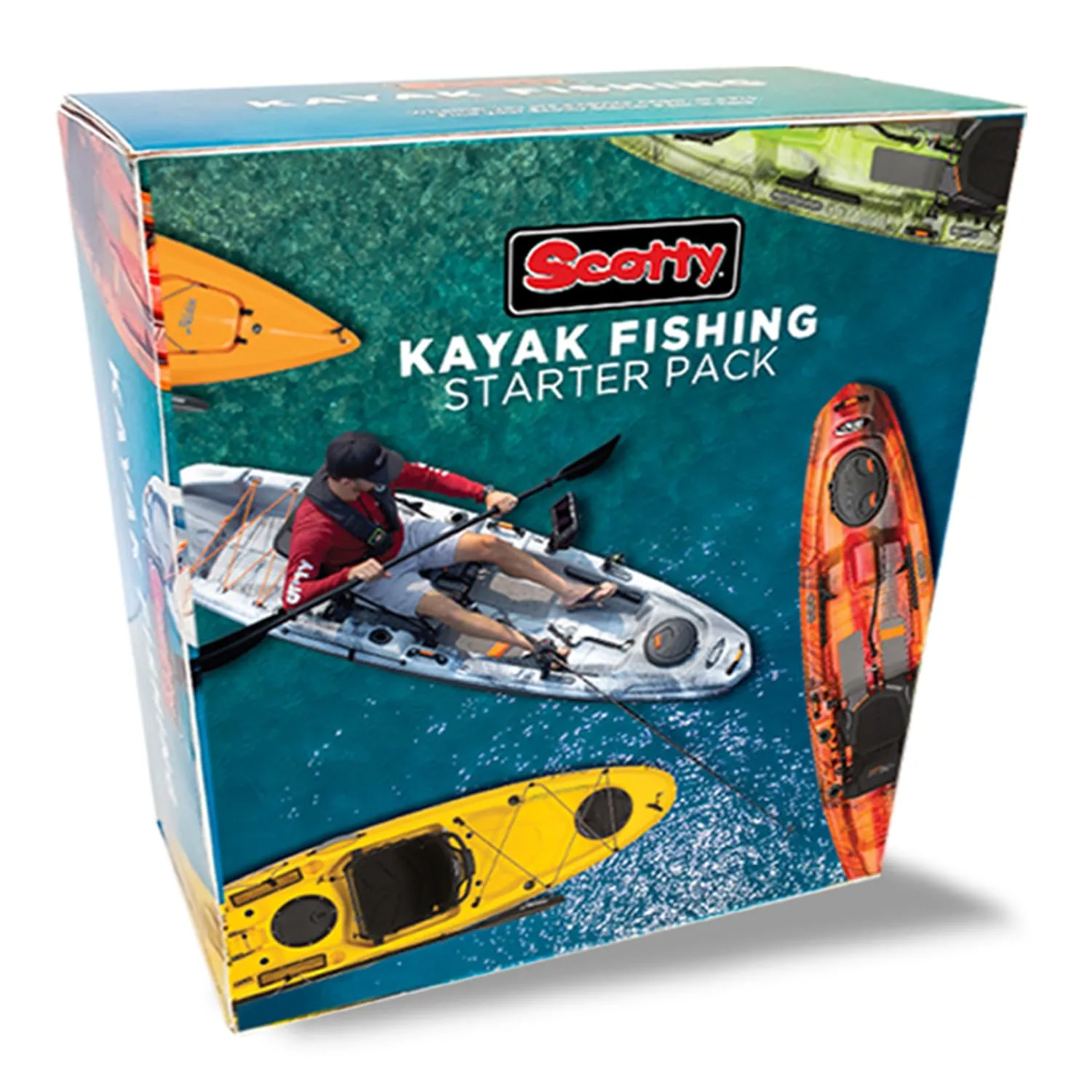 Scotty #111 Kayak Fishing Starter Pack, Multi, One Size , Black