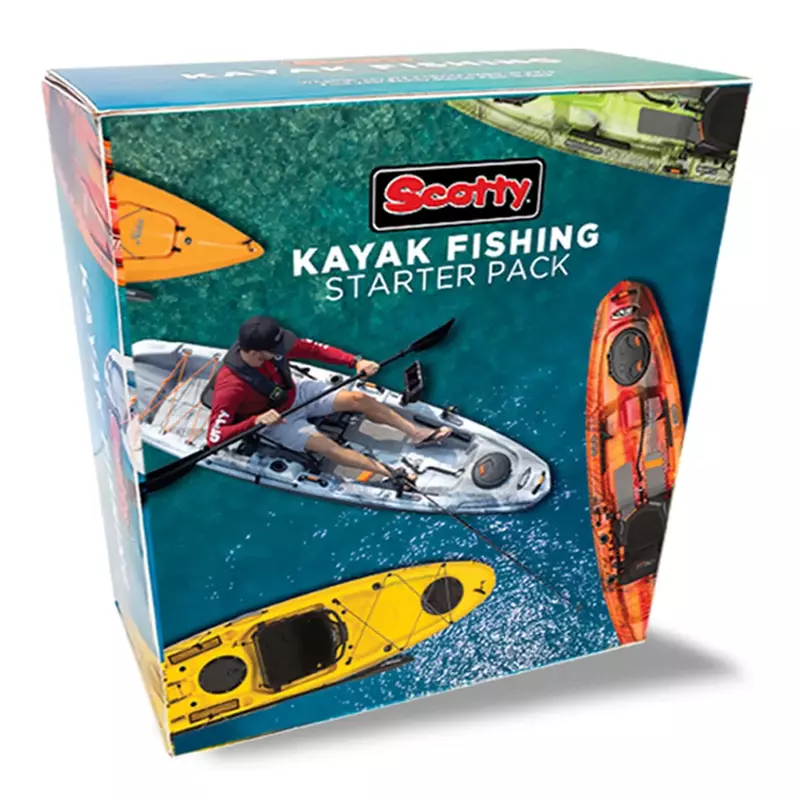 Scotty #111 Kayak Fishing Starter Pack, Multi, One Size , Black