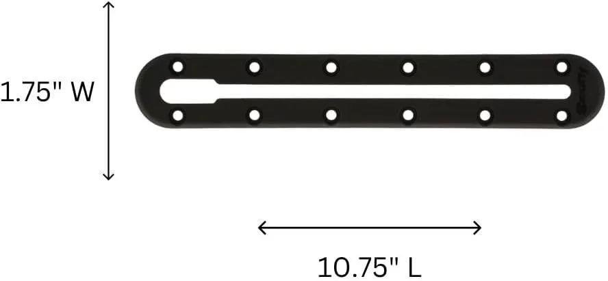 Scotty 440 Low Profile Track - Black - 8"