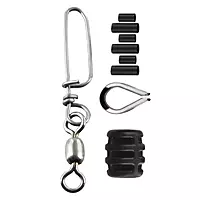 Scotty Mini Snapper Release, 18" Leader with Cable Snap - Small, BLACK
