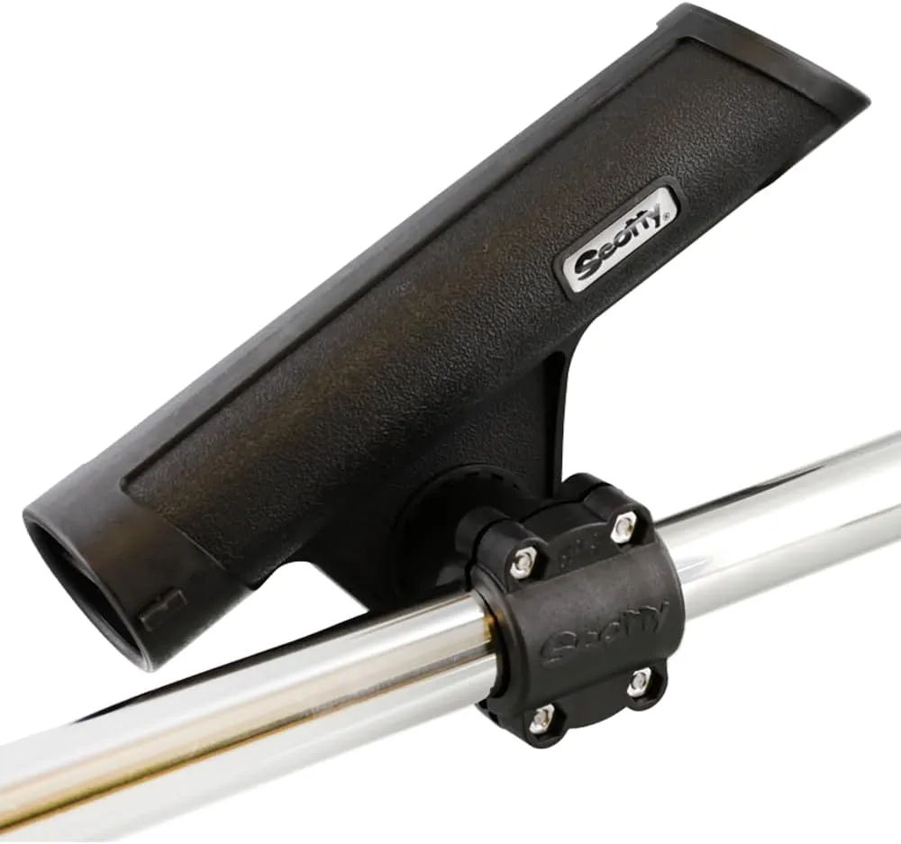 Scotty #358-BK Rodmaster II Downrigger Boom Rod Holder Black, 1.25"