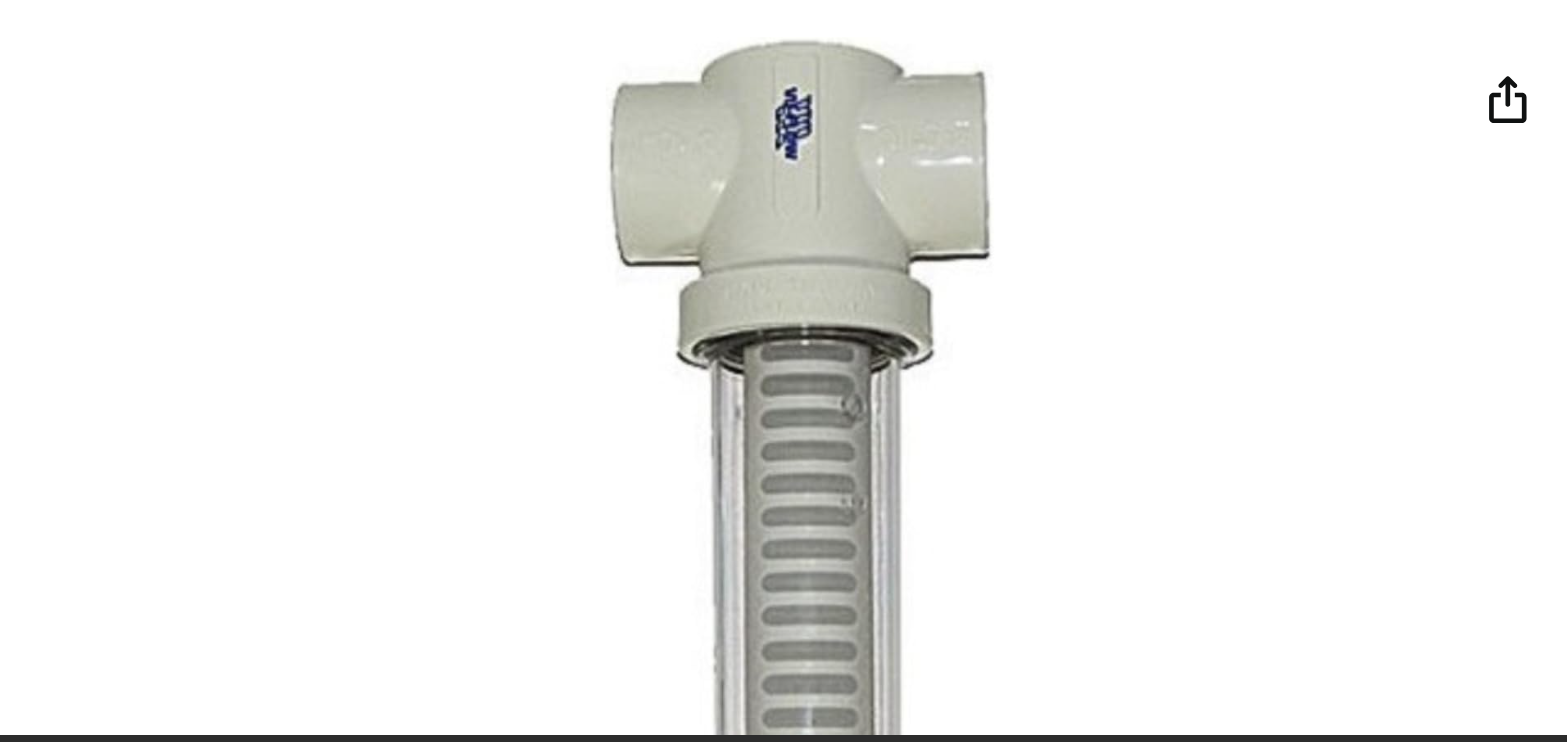 Rusco / Vu-Flow 1-1/2" Spin Down Filter 100 Mesh