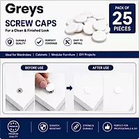 PVC Screw Caps | White | Pack of 25