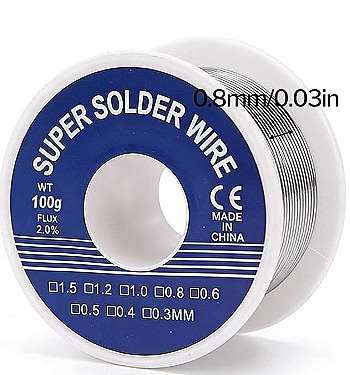 Solder 60/40, 0.8mm, 1/2 Pound Rosin Core Solder 60/40, 0.8mm, 1/2 Pound Rosin Core