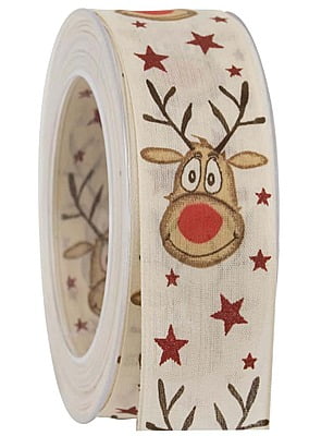 NASTRO RED NOSE RUDI 40MM - Renna a Natale NASTRO RED NOSE RUDI 40MM - Renna a Natale
