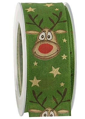 NASTRO RED NOSE RUDI 40MM - Renna a Natale
