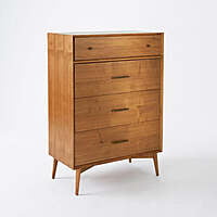 Marc Mid Century Four Drawer Tall Chest Of Drawer Marc Mid Century Four Drawer Tall Chest Of Drawer