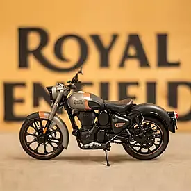 ROYAL ENFIELD SCALE MODEL NEW CLASSIC 350 GUN GREY
