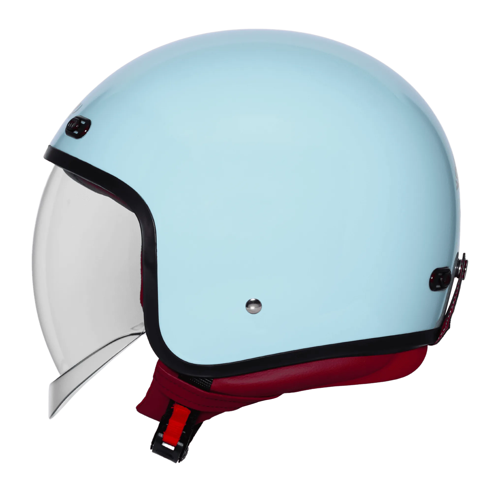 STEELBIRD SBH-67 VINTAGE DOT 5.0 GLOSSY SEA BLUE C/V 600 MM WITH EXTRA SMOKE VISOR STEELBIRD SBH-67 VINTAGE DOT 5.0 GLOSSY SEA BLUE C/V 600 MM WITH EXTRA SMOKE VISOR