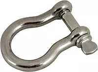 Sea-Dog Bow Shackle - 7/8" Diameter, 1" Opening, 316 Cast Stainless Steel