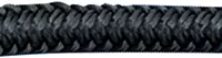 Sea Dog 302112025BK-1 Double Braided Nylon Dock Line, 1/2" x 25' / Black
