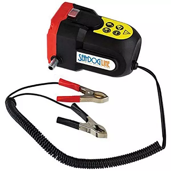 Sea-Dog Oil Change Pump w/Battery Clips - 12V