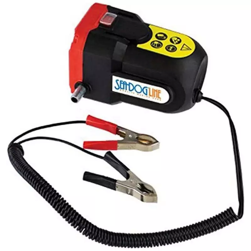 Sea-Dog Oil Change Pump w/Battery Clips - 12V