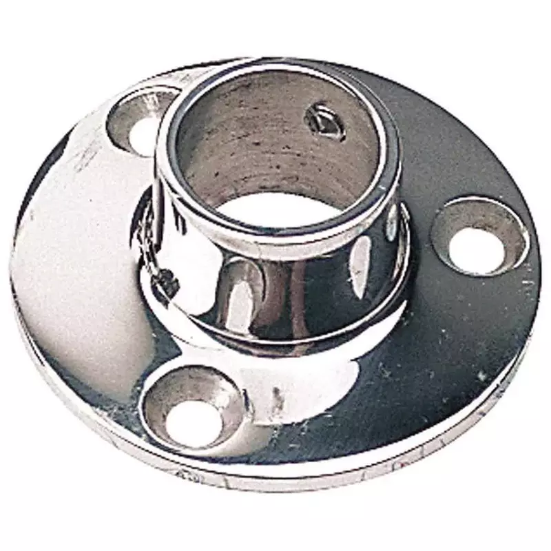 Sea-Dog Rail Base Fitting 2-3/4" Round Base 90° 316 Stainless Steel - 1" OD