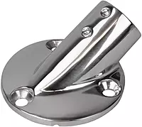 Sea-Dog Rail Base Fitting 2-3/4" Round Base 30° 316 Stainless Steel - 1" OD
