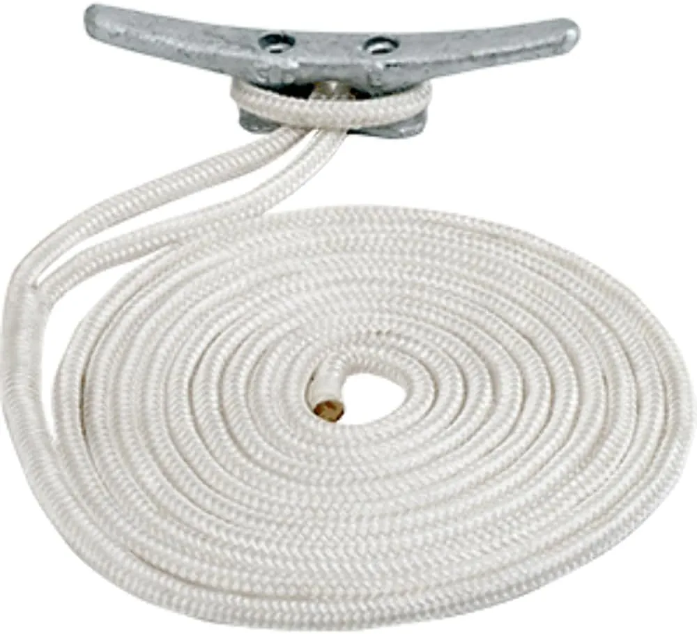 Sea-Dog Double Braided Nylon Dock Line - 3/4" x 50' - Black