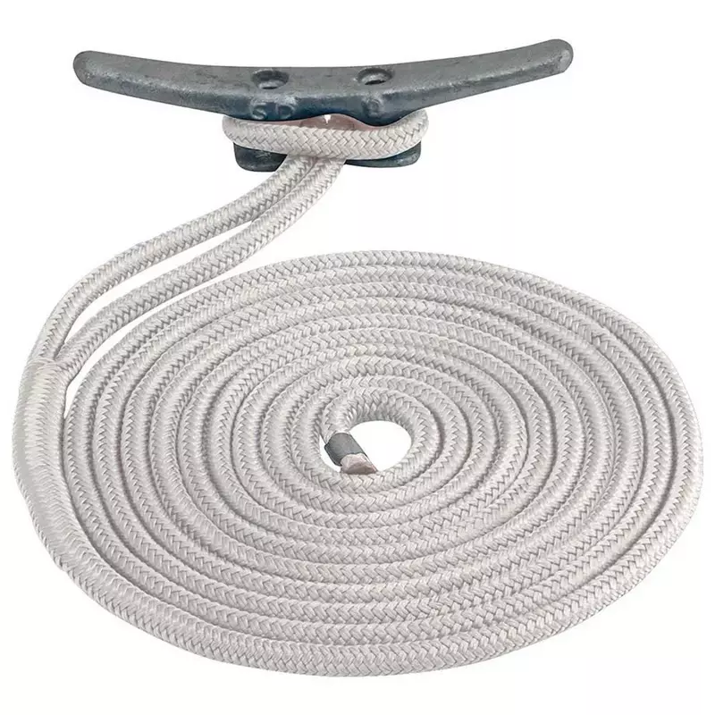 Sea Dog 302110010WH-1 Double Braided Nylon Dock Line, 3/8" x 10' / White