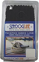 Sea Dog Line Sea Dog 302110025BK-1 Double Braided Nylon Dock Line, 3/8" x 25' / Black