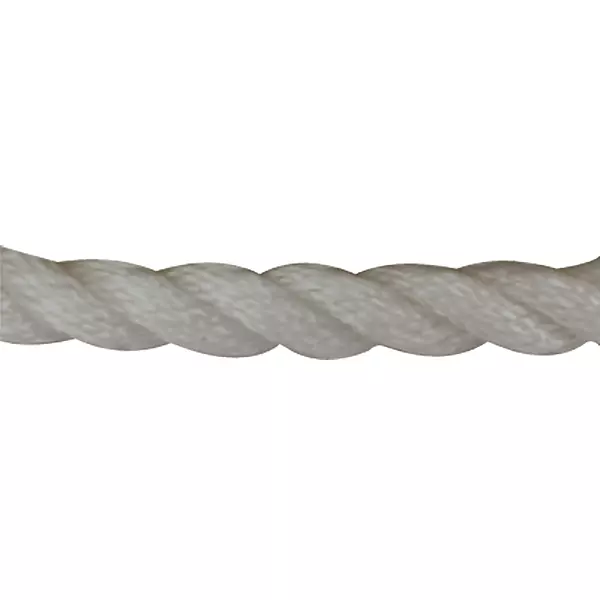 Sea Dog 301110060WH-1 Twisted Nylon Anchor Line with Thimble, 3/8" x 60'