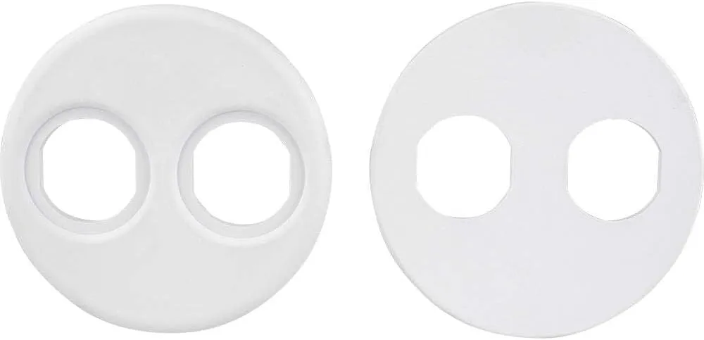 Sea-Dog 4" Gauge Power Socket Adapter Mounting Plate - White