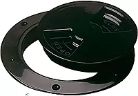 Sea-Dog Quarter-Turn Smooth Deck Plate w/Internal Collar - Black - 4"