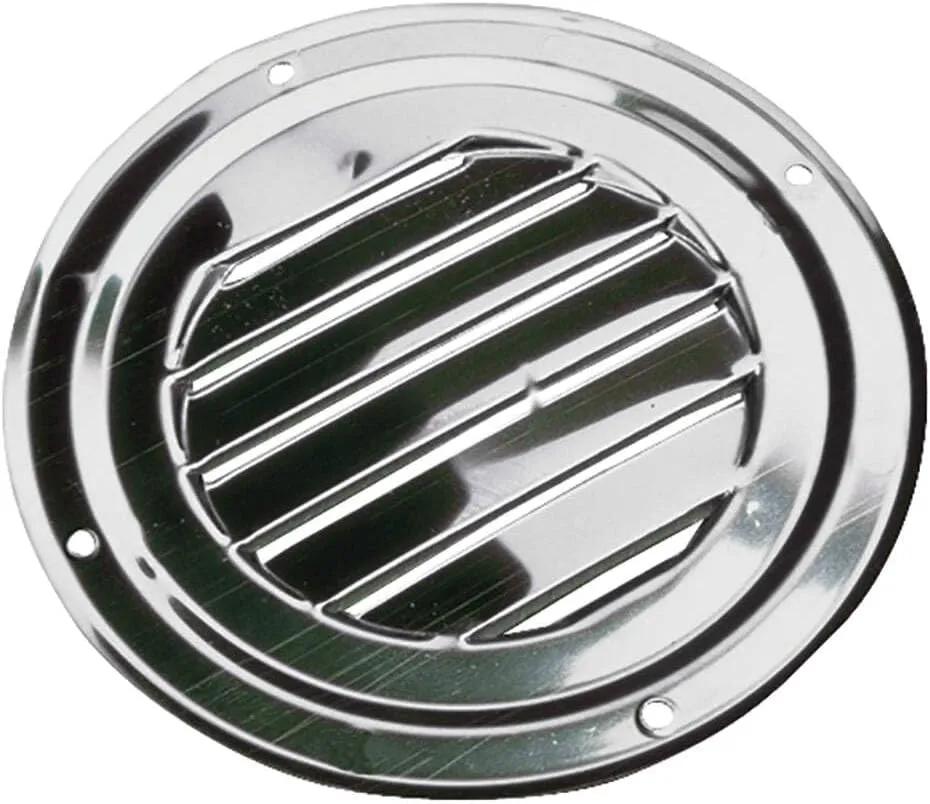 Sea-Dog Stainless Steel Round Louvered Vent - 4"
