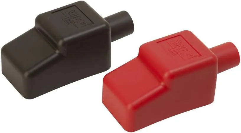 Sea Dog 415110-1 1/2" Battery Terminal Covers - Red/Black, Packaged