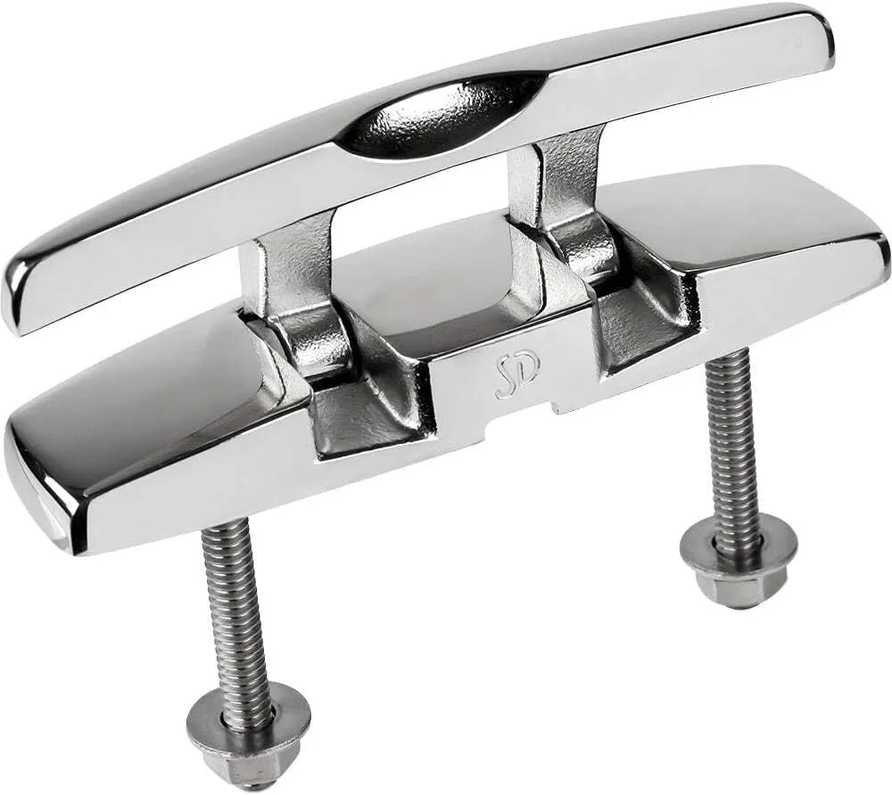 Sea-Dog 5" Rectangle SS Folding Cleat w/Hex Bolts