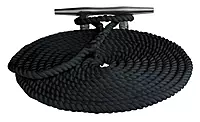 Sea Dog Line 302116025BK-1 Double Braided Nylon Dock Line, 5/8'X25' / Black