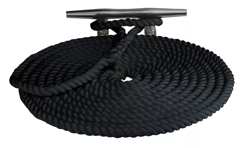 Sea Dog Line 302116025BK-1 Double Braided Nylon Dock Line, 5/8'X25' / Black