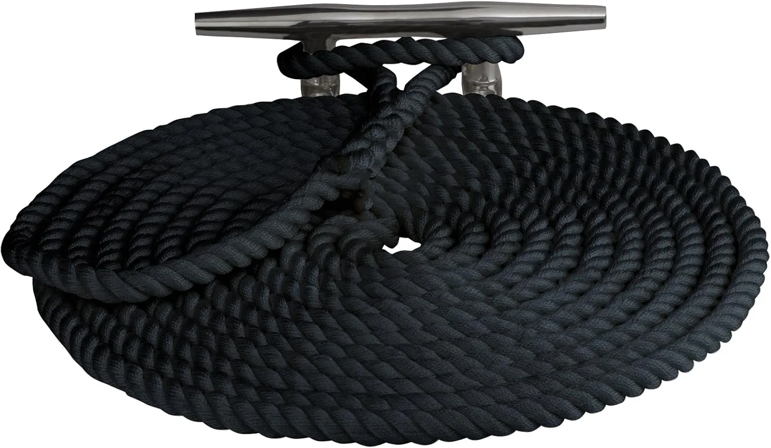 Sea Dog 302112030BK-1 Double Braided Nylon Dock Line, 1/2" X 30' / Black