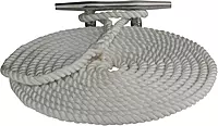 Sea Dog 302116035WH-1 Double Braided Nylon Dock Line, 5/8"X35' / White