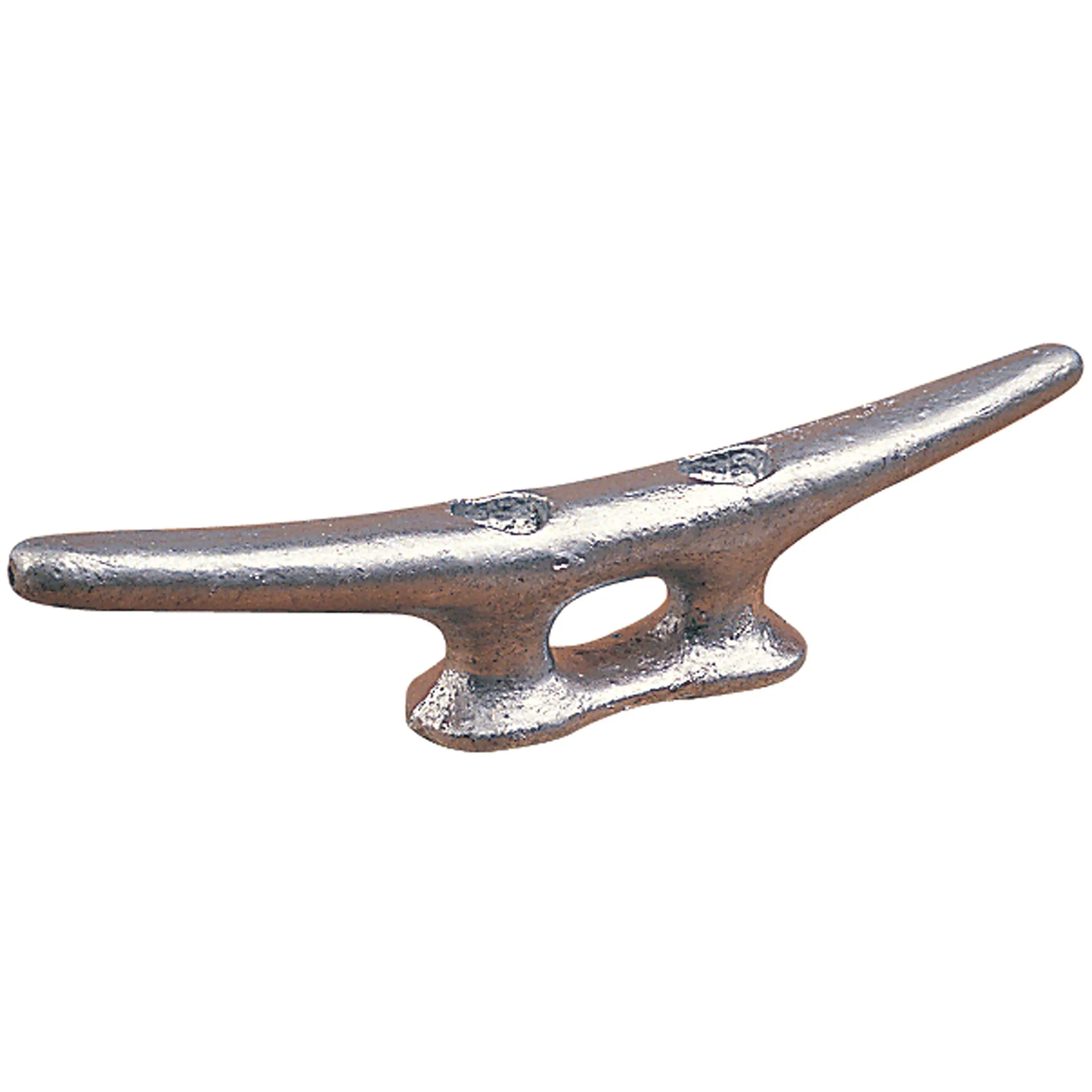 Sea Dog 040106 Galvanized Open Base Flat Head Cleat, 6-Inch