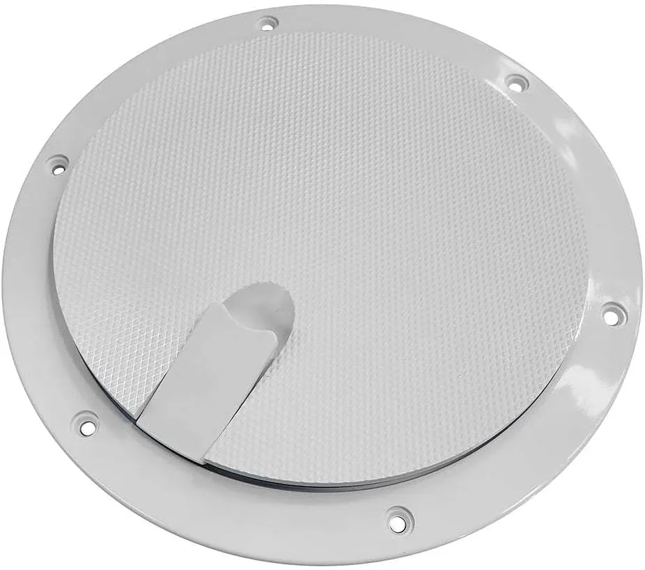 Sea-Dog Pop-Out Textured Deck Plate - White - 6"