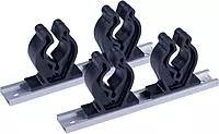 Sea-Dog Track Rod Holder - 7" Tracks - 4 Rod Clips