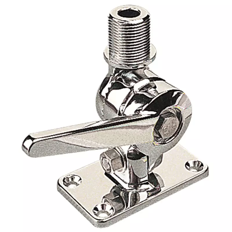Sea-Dog Adjustable Antenna Base - Die Cast Zinc Chrome Plated