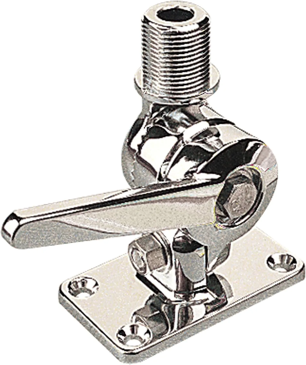 Sea-Dog Adjustable Antenna Base - Die Cast Zinc Chrome Plated