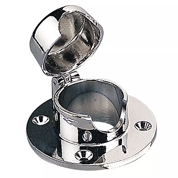 Sea Dog Line Chrome Brass Hinged Chain Deck Pipe Maximum Rope 1 in.