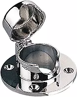 Sea Dog Line Chrome Brass Hinged Chain Deck Pipe Maximum Rope 1 in.