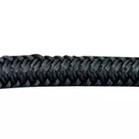 Sea Dog 302112025BK-1 Double Braided Nylon Dock Line, 1/2" x 25' / Black