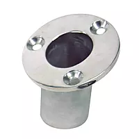 Sea-Dog Flush Mount Flagpole Socket - 25° - 1-1/4" ID - 316 Stainless Steel