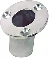 Sea-Dog Flush Mount Flagpole Socket - 25° - 1-1/4" ID - 316 Stainless Steel