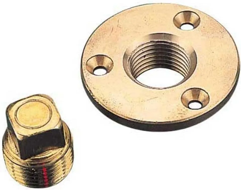 Sea-Dog Garboard Drain & Plug - Machined Bronze, 2" Dia (520040-1)