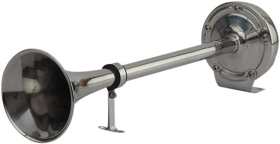 Sea-Dog MaxBlast Stainless Steel Trumpet 12V Horn - Single