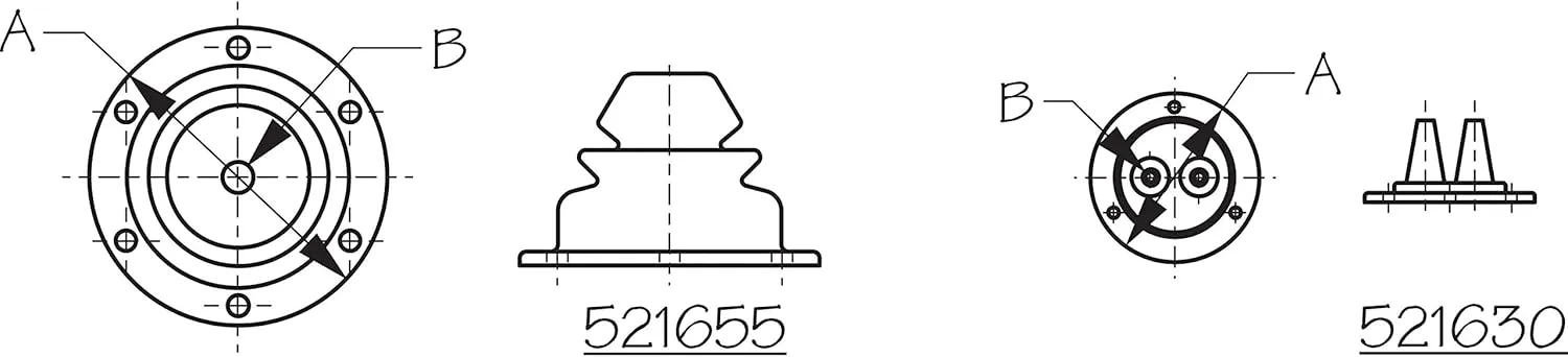 Sea-Dog 521655-1 Motor Well Boot - 5-1/2", 1 Pack,Black