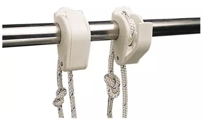 Sea Dog 327200-1 Rail Mount Loop Cleat Fender Holder , White 1 Count (Pack of 1)
