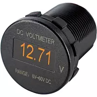 Sea-Dog OLED Voltmeter - Round