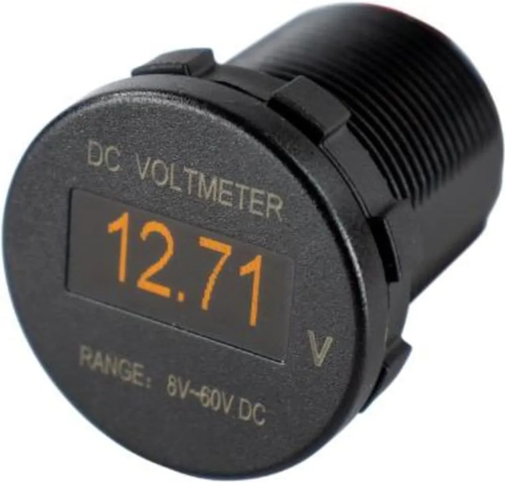 Sea-Dog OLED Voltmeter - Round